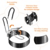 HARFINGTON 6Pcs Egg Rings 4" Stainless Steel Nonstick Round Pancake