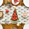 Artoid Mode Green Trees Christmas Table Runner, Winter Xmas Kitchen
