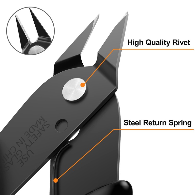 BOENFU Precision 170 Flush Cutters 10 Pack Jewelry Wire Cutters