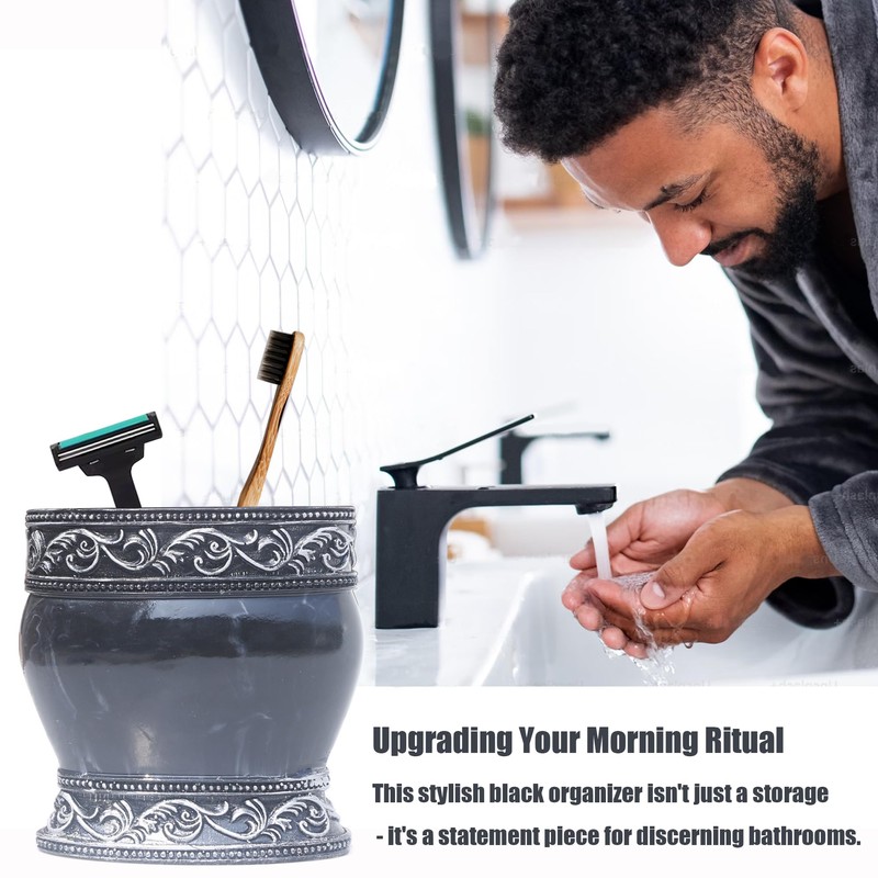 Bathroom Decor Accessories Set,4 PCS Including Soap Dispenser, Toothbrush Holder,