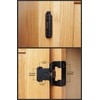Decobasics 1/2" Overlay Semi Partial Wrap Around Kitchen Cabinet Hinges