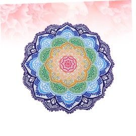 CAXUSD Luxury Round Beach Towel Tassels Oversized Yoga Mat Blanket Beach Blankets Shawls for Family Friends Travel