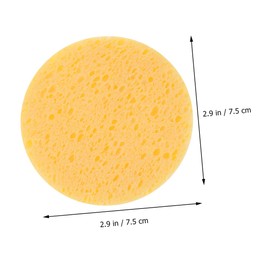 minkissy 15pcs Yellow Makeup Remover Pads Soft Skin-friendly Cosmetic Accessories for Daily Cleansing and Makeup Removal Multi-purpose Exfoliating Sponge for Women