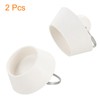 sourcing map 2pcs Rubber Drain Stopper with Hanging Ring, Bathtub