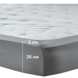 POLHIM Premium Jersey Fitted Sheet, 100% Breathable Cotton, Extra Soft for Dreamy Sleep, 30 cm Mattress Height, Easy Care and Durable (Light Grey, 160 x 200)