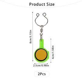 Qwrqwr 2PCS Fishing Gear Knot Tying Tool Strong Cover Hooks for Angler Experts Beginners Carp Fish Accessories for Leisure and Travel Use (Green)