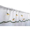 Householdfurnishing Embroidered Kitchen Window Pair Curtains Set Rod Pocket with