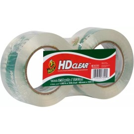Duck HD Clear Packaging Tape - 1.88" X 109.3 yds.,   Heavy Duty #299010- 2 pack