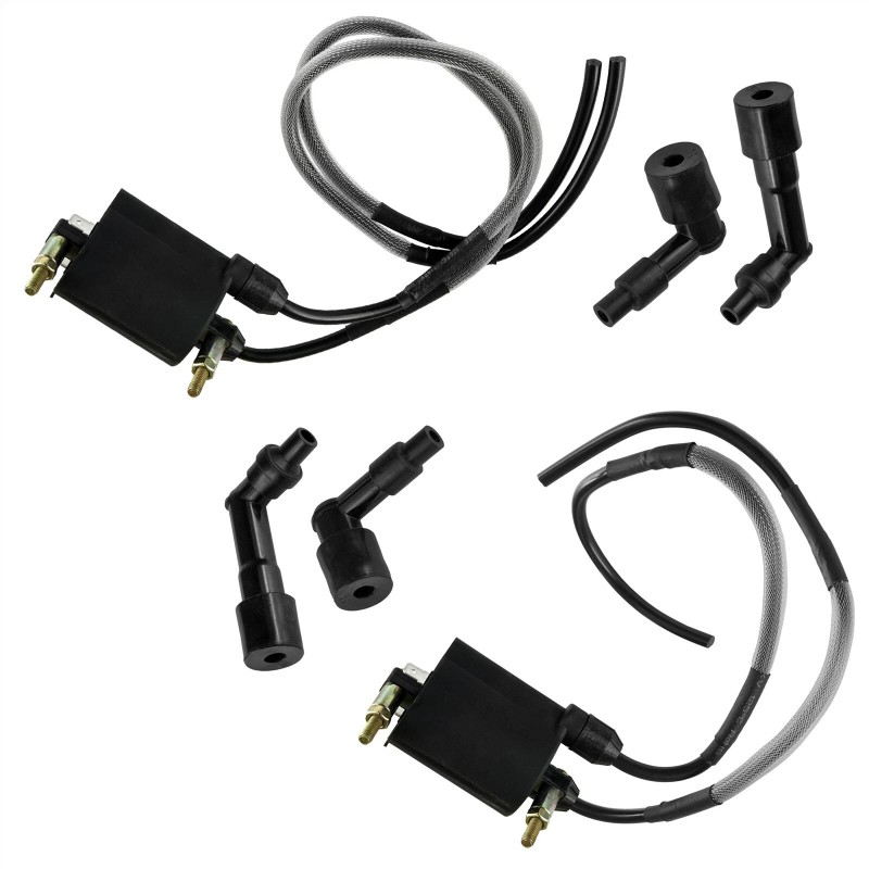 Caltric Complete Ignition Coil Wire Cap Kit for Kawasaki Vulcan