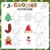 Yamobi Christmas cookie cutter set made of stainless steel, Christmas
