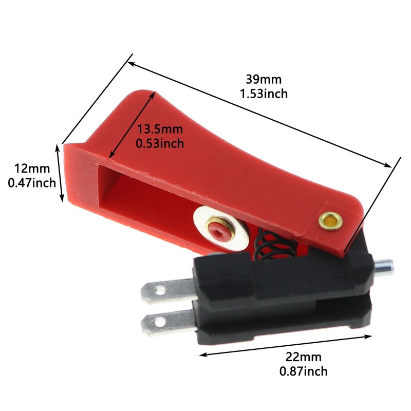 LUORNG 6PCS Torch Trigger Switch High Sensitivity Trigger Switch Red