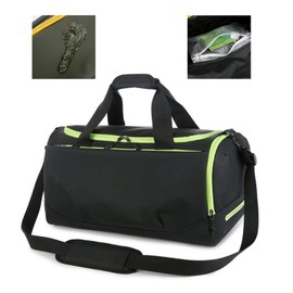 PreciousU Mens 40L Sports Training Waterproof Overnight Carry on Gym Duffle Bag with Shoe Compartment,Wet Material Separation for Fitness,Weekender Traveling and Airplane Flight