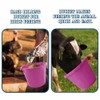 (Set of 3) Pink Plastic Builders Bucket 3 Gallon 14