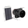 10W 12V Solar Powered Exhaust Fan for Round Pipe ABS