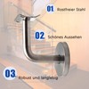 Handrail Holder, Stainless Steel Handrail Bracket, Handrail Attachment, for Stair