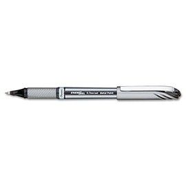 Pentel BL27A EnerGel NV Liquid Gel Pen, .7mm, Gray Barrel, Black Ink, Dozen