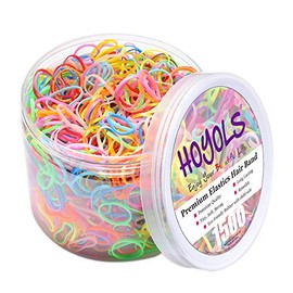 HOYOLS Baby Hair Ties Hair Rubber Bands for Toddler Infants Kids Girls Thin Small Hair Elastics TPU 1500 Piece Pack