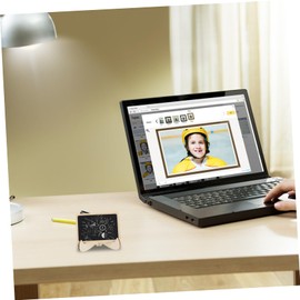 Operitacx Pack of 10 Message Board Dry Wipe Board Mini Blackboard Signs Cat Figures Home Decoration Foldable Easels for Display Labels Blackboard Place Card Small