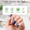 MOOYIYAN - Tiras de uñas brillantes, libres de rayos UV,