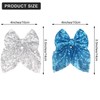 4Pcs Sparkling Sequin Hair Bows Clips - Nylon Mesh Bow-knot