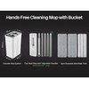 JOYMOOP Mop and Bucket with Wringer Set, White Flat Squeeze