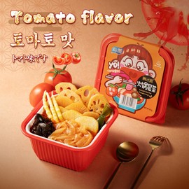 Yumei Instant Hotpot Self-Heating Noodle Veggies 2.8lb, Pack of 3 (Tomato flavor)