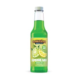Hawaiian Shaved Ice Slushie Syrups - Lemon Lime Slushie Mix – Perfect for Slushies, 12 oz Bottle, Mix with water, lemonade, juice and more