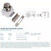 Sea-Dog Push Button Rim Latch, Stainless Steel, 225300-1