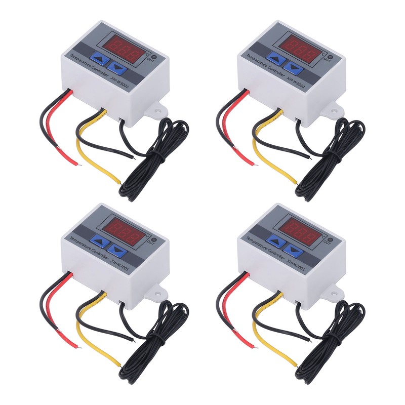 4Pcs Temperature Controller Digital Display Temp Regulator ‑50℃ to 110℃
