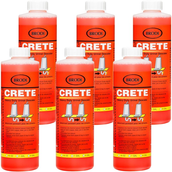CRETE Urinal Drain Cleaner, Commercial Grade, Restores Pipes to Original