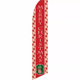 Neoplex Merry Christmas Flag Flutter Feather Banner Swooper Stocking Holiday Bundle Kit