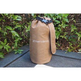 Rigalle Mercury Fire Powder Resistant Oil Lantern Case, Lantern Case, Height 16.5 x Width 10.6 x Bottom Diameter 6.7 inches (42 x 27 x 17 cm), Brown, Braun, Simple