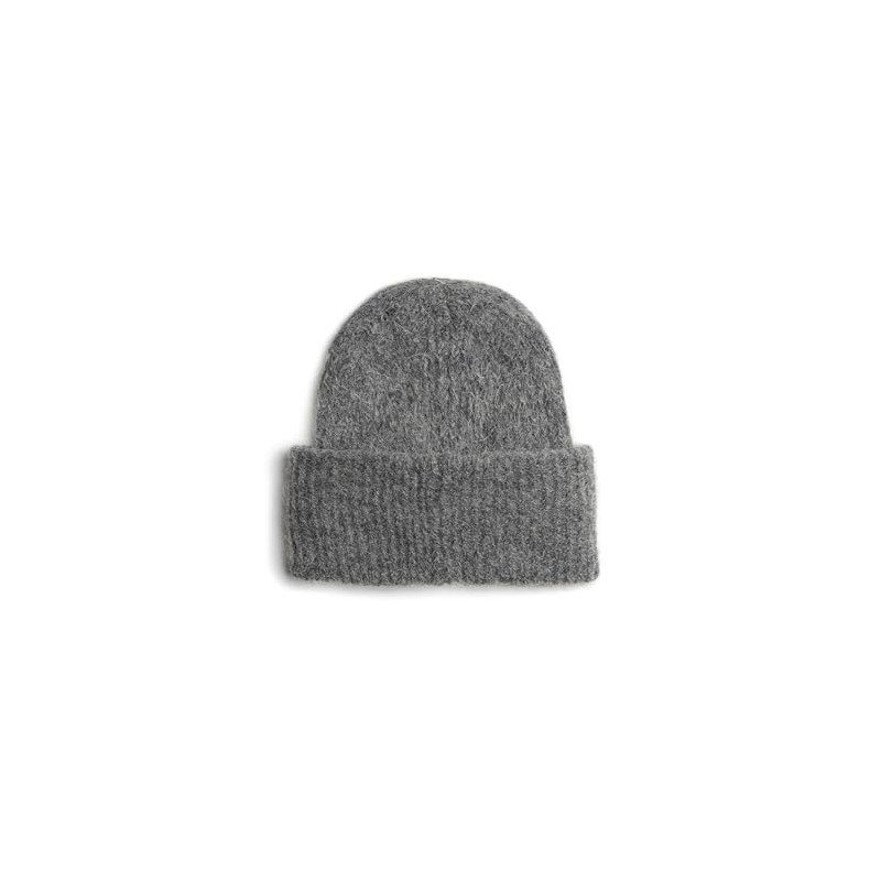 PIECES Women's Pcbera Hood Noos Hat, Medium Grey Melange