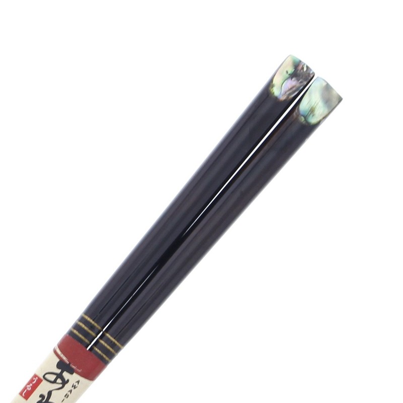 Chopsticks abalone shell inlay Abalone Shell Japan National Wood (Natural
