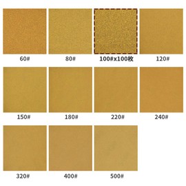 SPEEDWOX Sanding Paper Sandpaper, 100 Pieces, Granularity, #100, Hole Included, Magic Type, Sandpaper, Diameter 4.9 inches (125 mm) Set, For Polishing Sanders, Round Disc, Air Sander, Round Pads, For