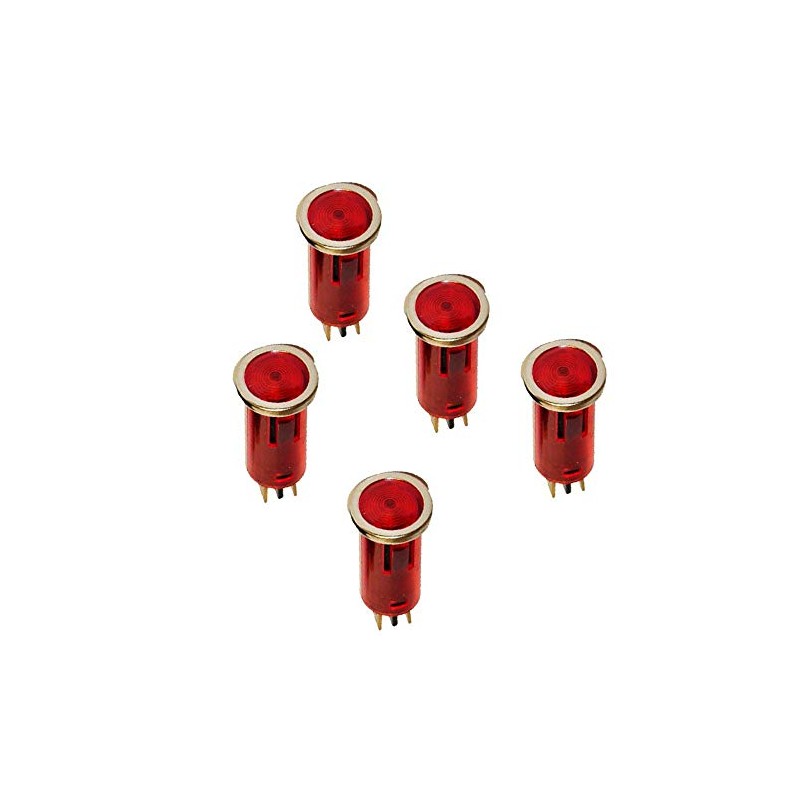Vogueing Tool DC 24V Red Warning Signal Light Dashboard Indicator