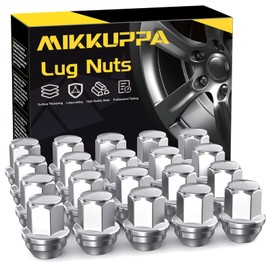 MIKKUPPA M14x1.5 OEM Lug Nuts, Replacement for 2015-2024 Ford Mustang Edge, 2020-2023 Explorer, 2022-2023 Maverick, 20 PCS Chrome Tire Nuts for Factory Style Wheels Replace OE#ACPZ-1012-M/1012-D