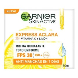 Duo Garnier Express Aclara Serum Crema Momento Aplicación Día Tipo Piel Normal