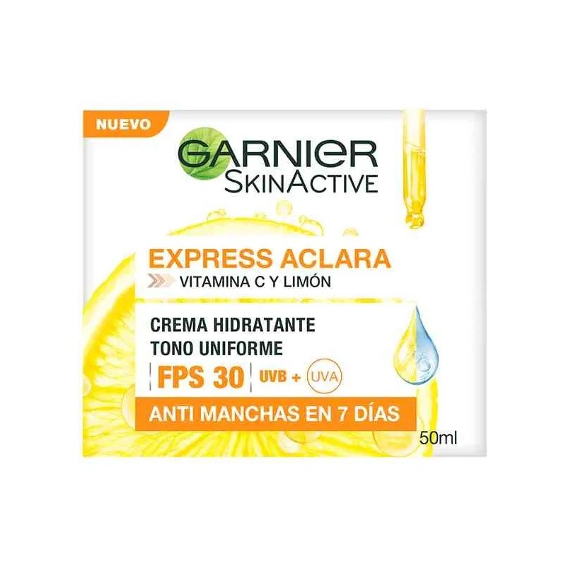 Duo Garnier Express Aclara Serum Crema Momento Aplicación Día Tipo