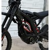 Shark Mouth Battery Accent Decal Graphic Kit - Fits SurRon