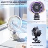 Mini Clip Fan, Portable USB Table Fan with with Strong