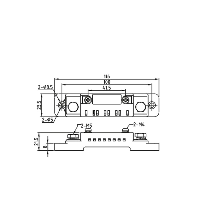 Shunt Resistor for Current Measurement 30A 75mV