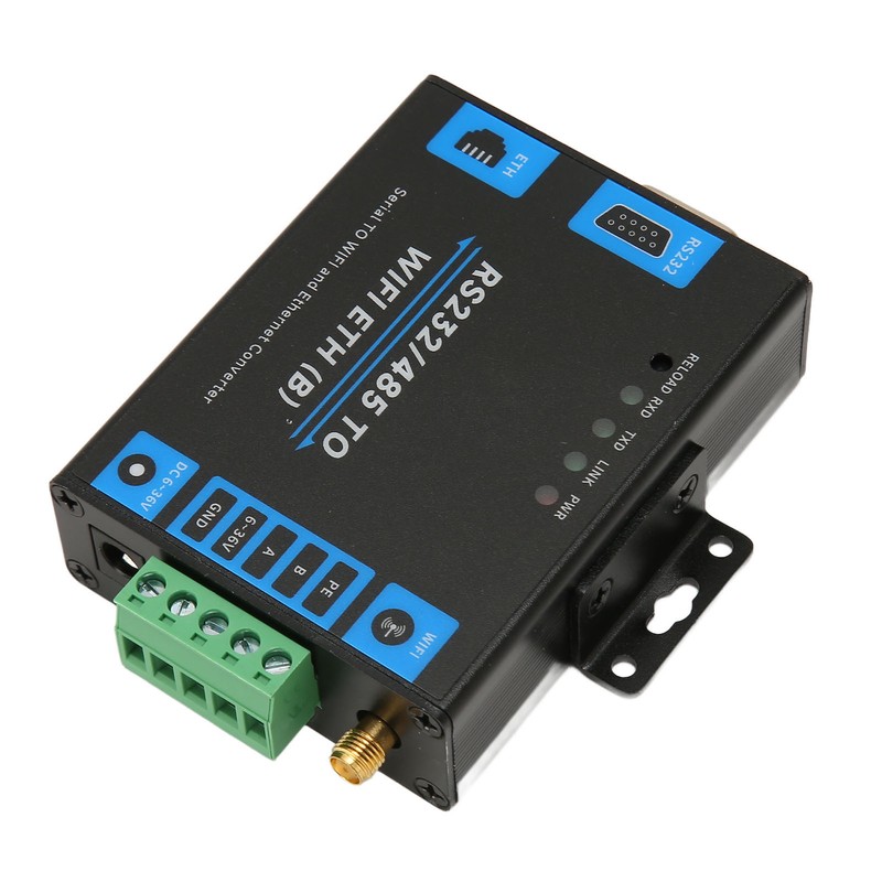 RS232 RS485 Serial to Ethernet Adapter Professional Transparent Transmission Serial
