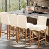 FUANGUI Bar Stool Covers Set of 4, Stretch Removable Bar