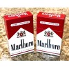 MARLBORO BOX WOOD STICK MATCHES 2 FLIP TOP BOXES RARE
