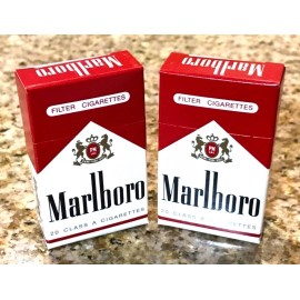 MARLBORO BOX WOOD STICK MATCHES 2 FLIP TOP BOXES RARE VERY COLLECTIBLE