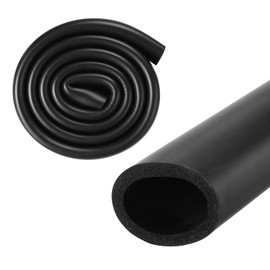 M METERXITY Pipe Insulation Foam Tube, 45mm ID 59mm OD 3.3Ft 1m Length, Soft Flexible Foam Tubing Pipe Foam Insulation for Handle Grip Support/Guitar Stand/Roof Racks [Black]
