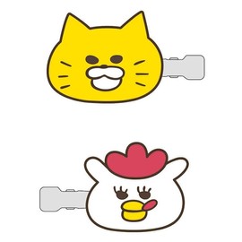 Toshin Pack 605307 Noraneko-Gunn Bangs Clip, Noraneko and Marmy-chan, Bangs Clip, Pin, Hair Goods