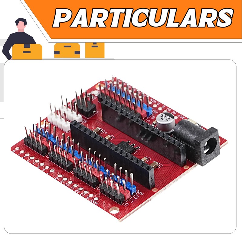 A-DIGISHUO 3pcs NANO UNO Multi Expansion Board Multi Expansion Module