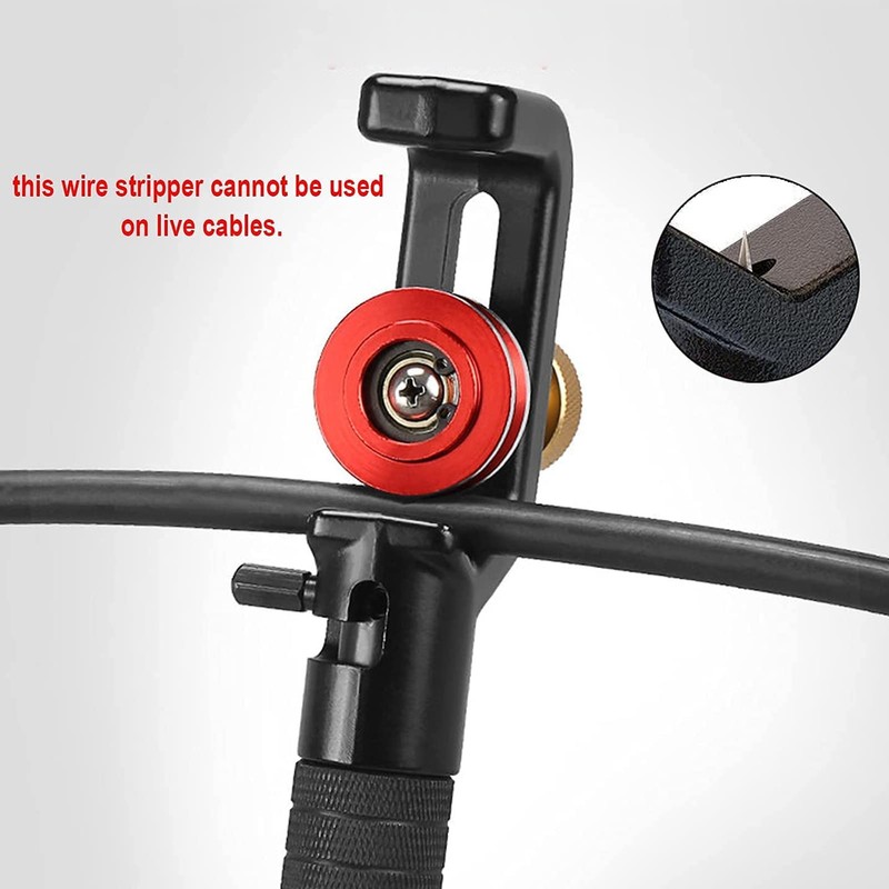 Tyenaza Armored Cable Stripper, Adjustable Height 4 to 10mm Wire